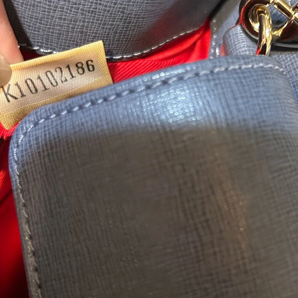 Dooney and Bourke Janine  Bag Blue / Gray color Leather